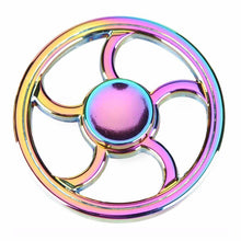 Fidget Spinner Rainbow Colour Aluminum Metal Material