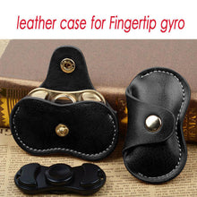 Luxury bag of Finger toy Gift bag for Fidget Hand Spinner Triangle Finger Toy Focus ADHD Autism Bag Box Case black brown