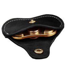 Luxury bag of Finger toy Gift bag for Fidget Hand Spinner Triangle Finger Toy Focus ADHD Autism Bag Box Case black brown