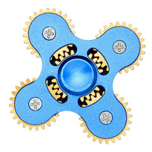 Finger spinner top toy Gear Fidget Hand Tri Spinner Metal EDC Toy Stuffer Gift For Kids Adults