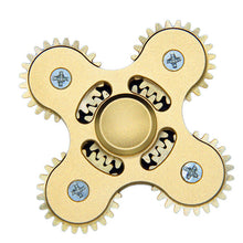 Finger spinner top toy Gear Fidget Hand Tri Spinner Metal EDC Toy Stuffer Gift For Kids Adults