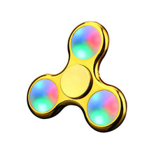 led spinner toy LED Light Fidget Hand Spinner metal Torqbar Finger Toy EDC Focus Gyro finger spinner Anti stress toys