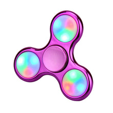 led spinner toy LED Light Fidget Hand Spinner metal Torqbar Finger Toy EDC Focus Gyro finger spinner Anti stress toys