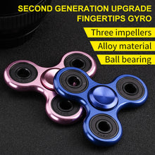 Fidget Spinner Hand Tri Metal EDC Toy Stocking Stuffer Gift For Kids Adults Aluminum alloy finger gyro toys for kids children