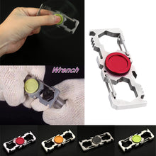 Finger spinner Stainless Steel Hand Spinner Fidget Finger Spin Stress Hand Desk Toy ADHD Key Chain Fidget Spinner toy drop ship