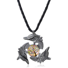 5.2cm/2.0" Tri Fidget Hand Spinner Finger Focus Toy Pendant Necklace H510 fingertip gyro pendant time gem alloy necklace #GH20